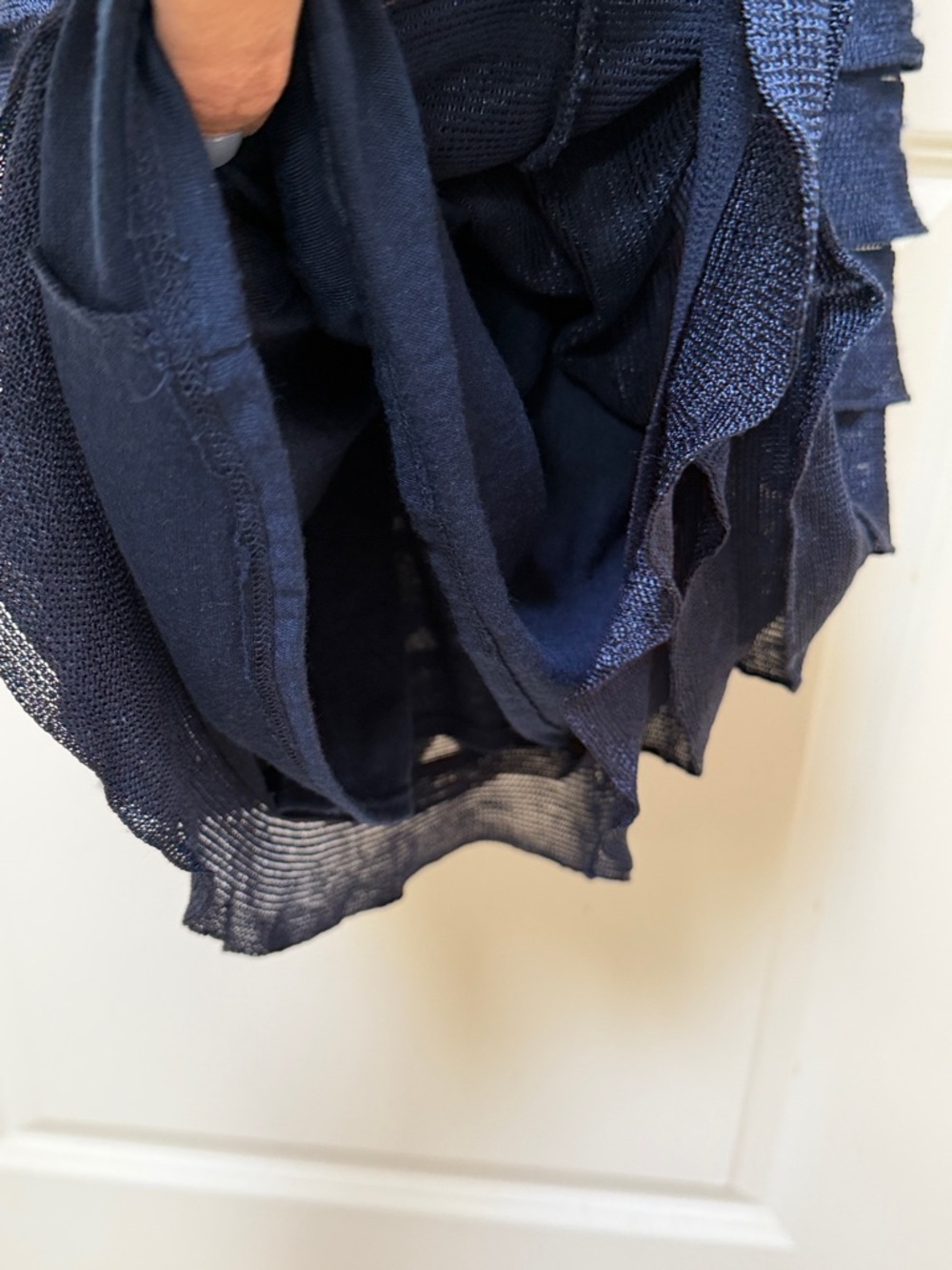 MSSP Navy Ruffle Layered Dress - Picture 6 of 8